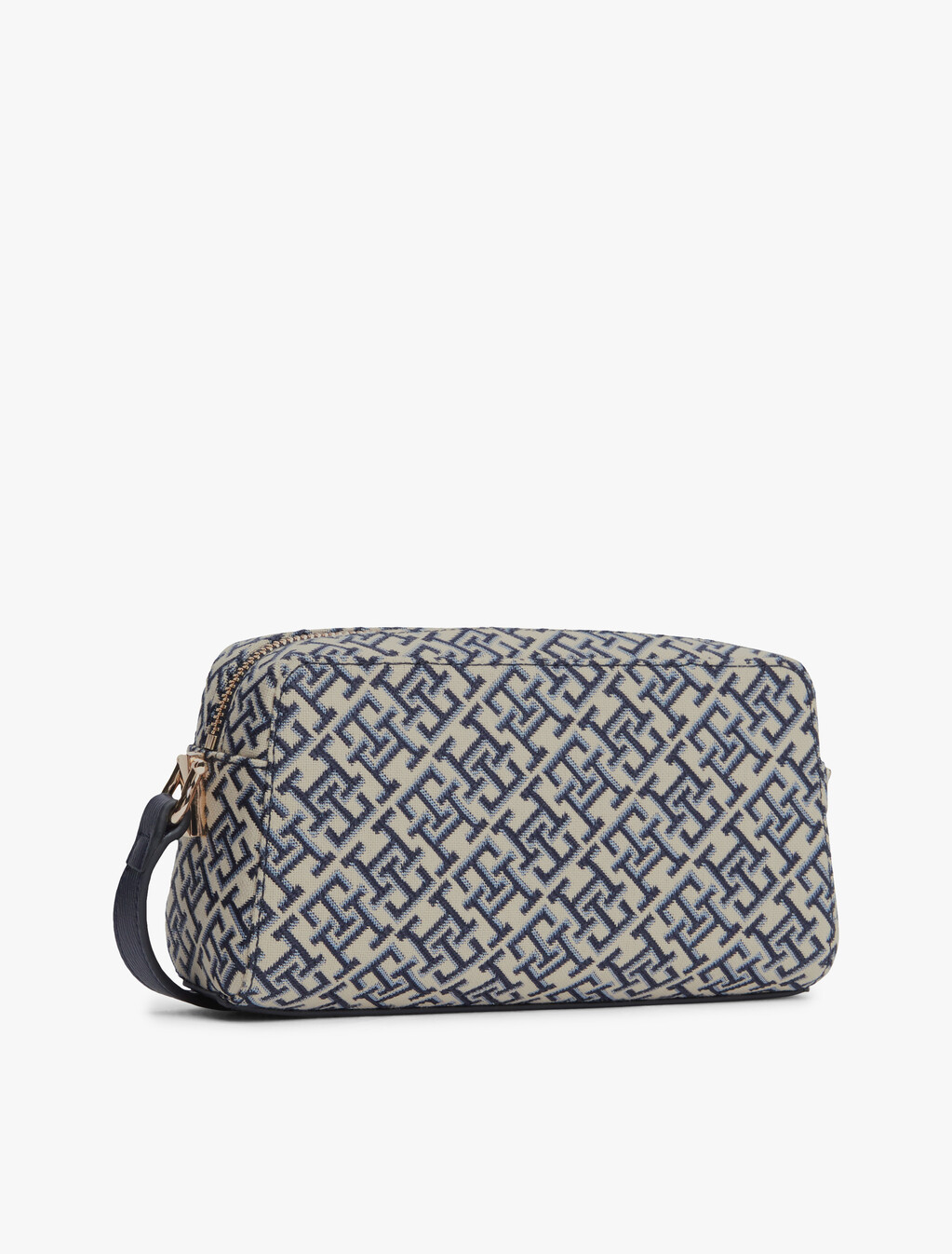 TH Monogram Jacquard Crossbody Camera Bag, Blue Mono, hi-res