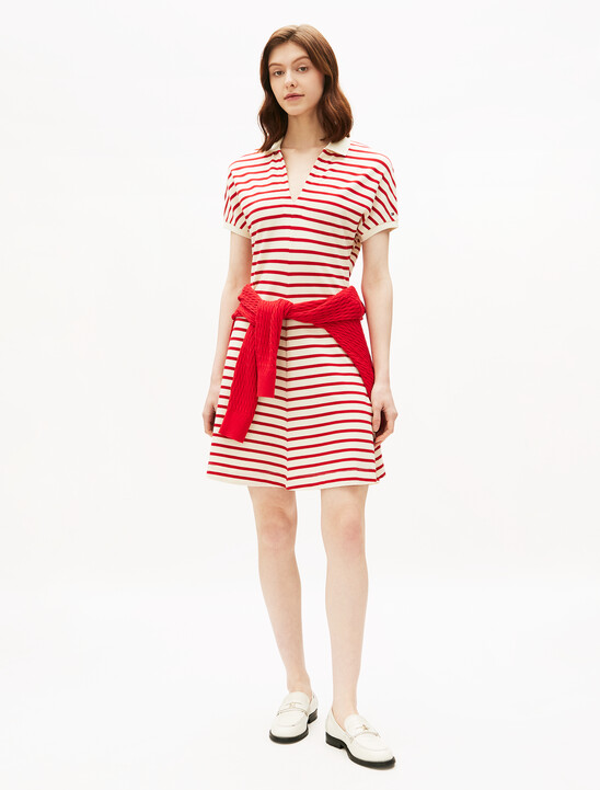 Asia Fit Lyocell Fit & Flare Polo Dress