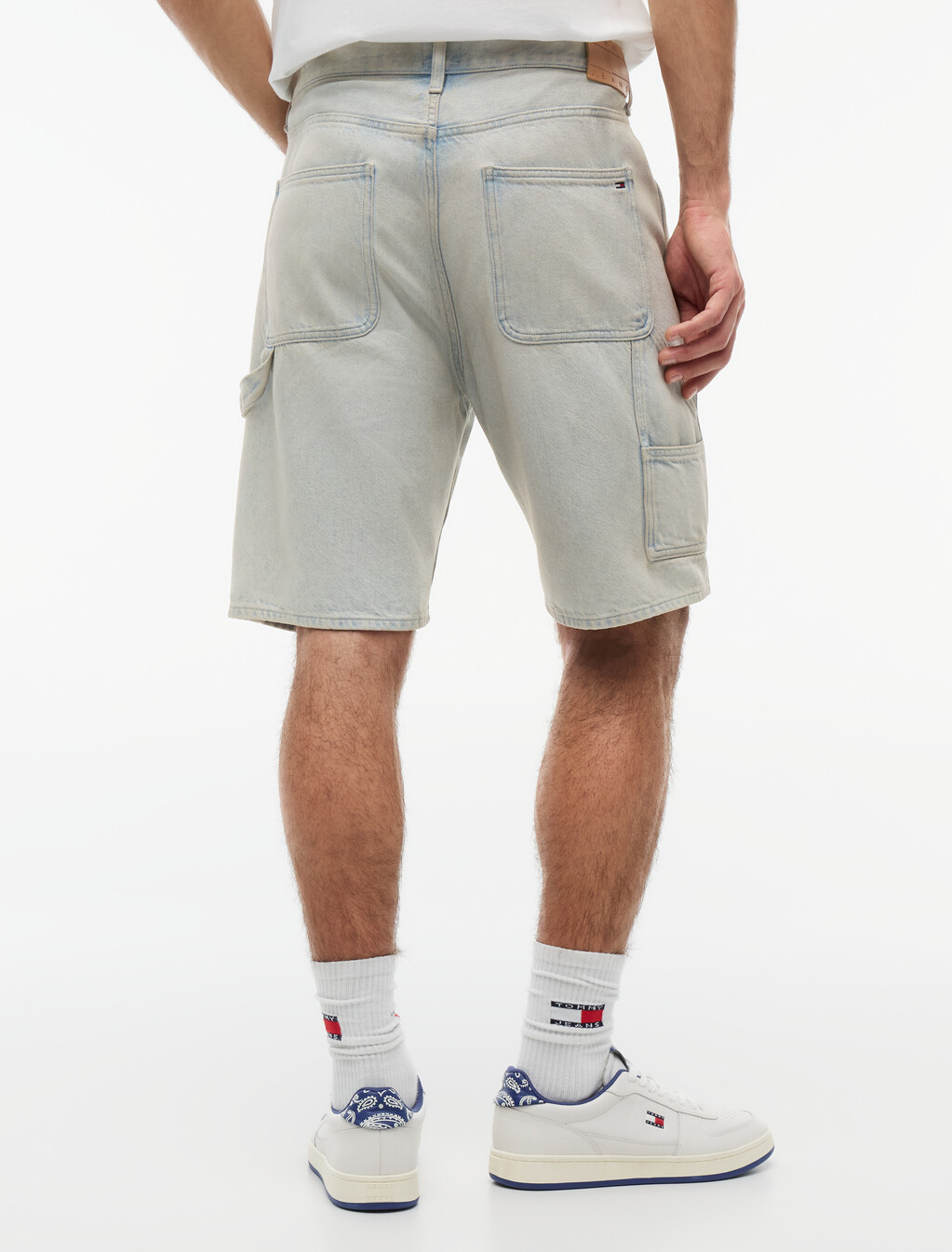 Jaimie Relaxed Carpenter Denim Shorts, Denim Light, hi-res