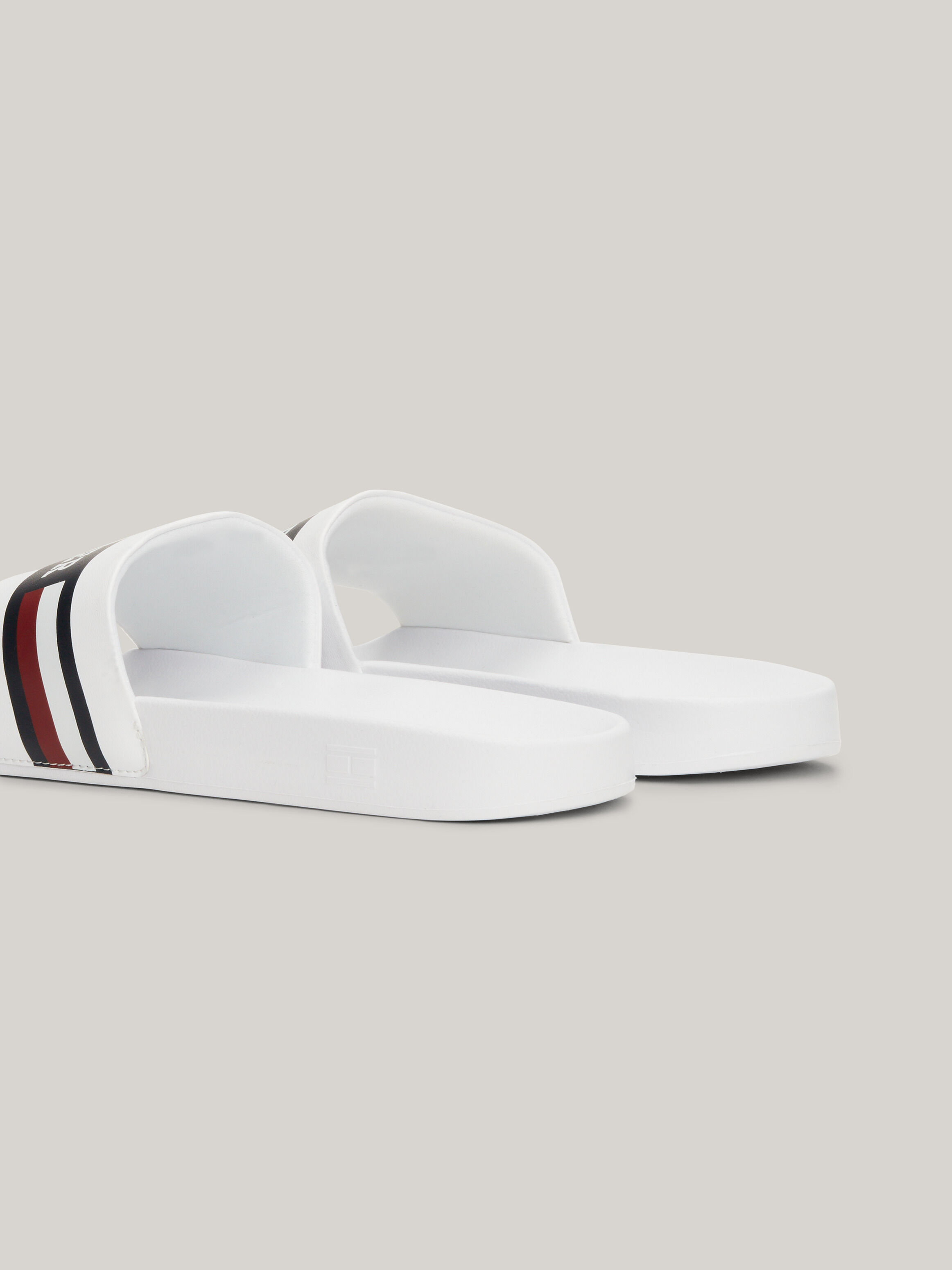 White tommy hilfiger new arrivals sliders