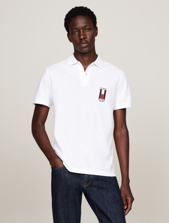 Regular Vertical Flag Polo Shirt