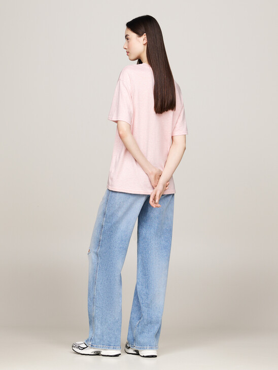 Mélange Crew Neck Relaxed T-Shirt