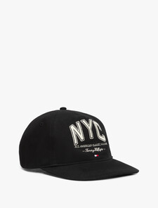 NYC 5 Panel Cap, Black, hi-res
