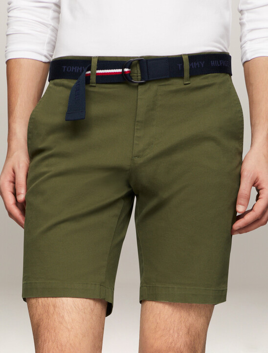 Essential Brooklyn Organic Cotton Twill Shorts With Belt