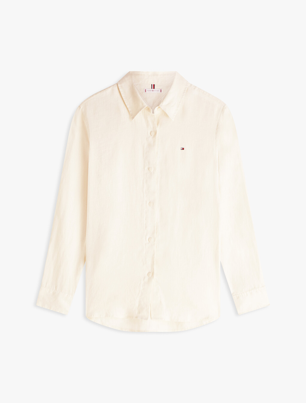 Asia Fit Essential Linen Relaxed Shirt, Muslin, hi-res