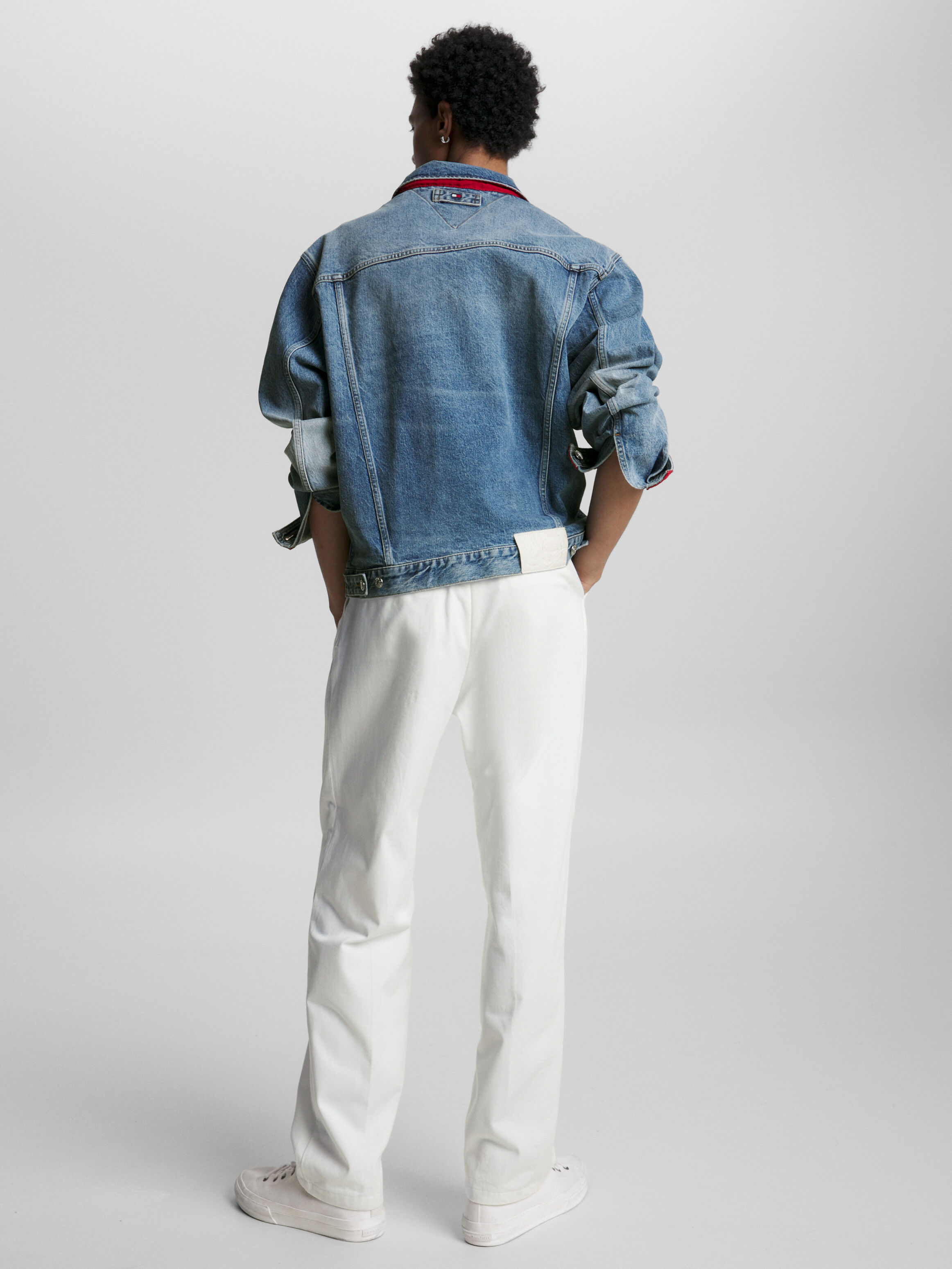 Mens denim jacket best sale tommy hilfiger