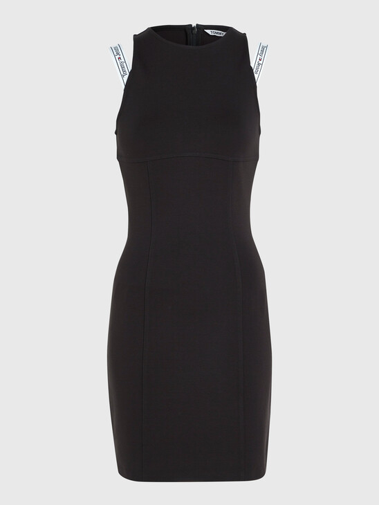 LOGO TAPE BODYCON DRESS