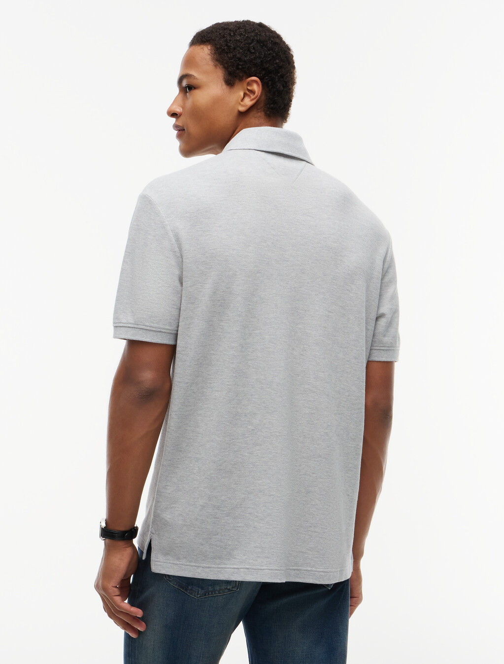 Heritage Crest Relaxed Fit Polo Shirt, Light Grey Heather, hi-res
