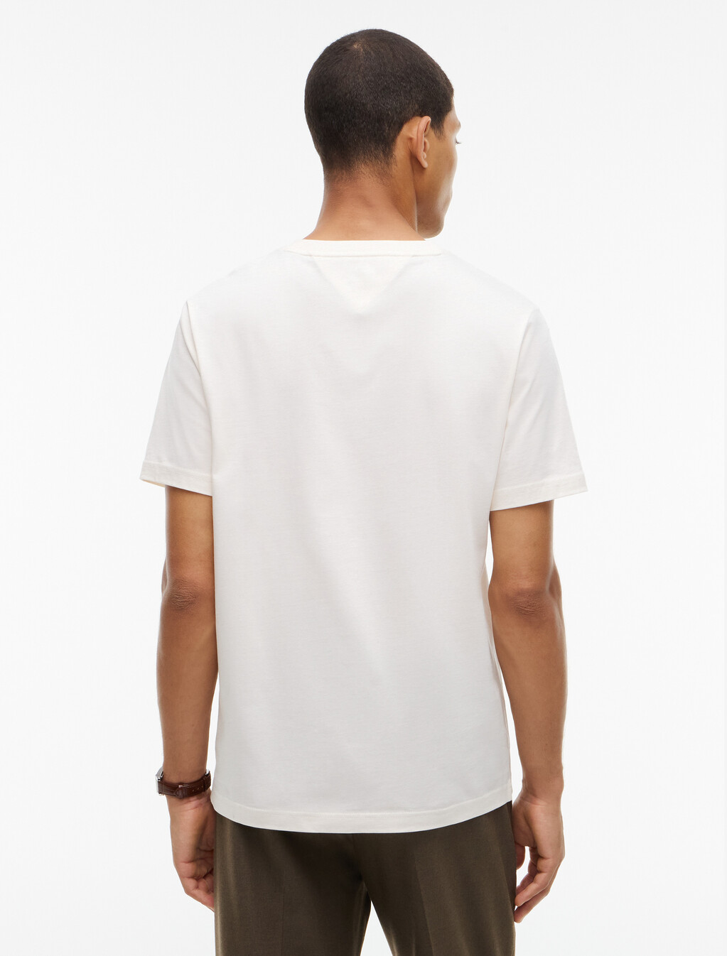 Varsity Logo Embroidery Crew Neck T-Shirt, Ivory Petal, hi-res