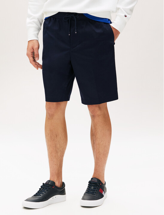 Brooklyn Cotton Satin Pull On Shorts