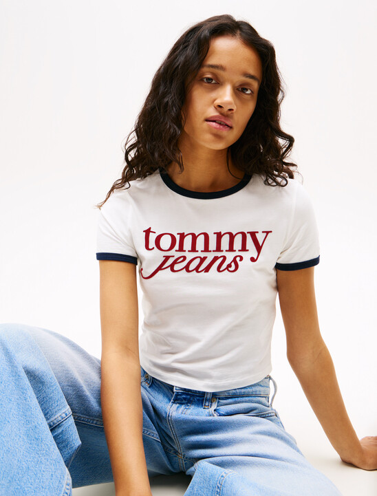 Logo Slim Ringer T-Shirt