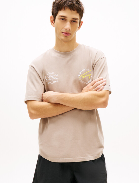 Circular Back Logo Relaxed T-Shirt