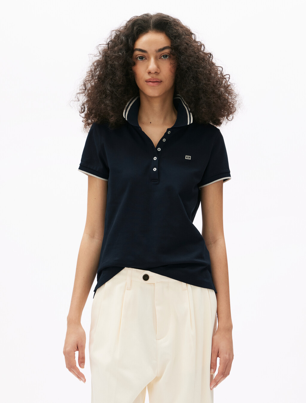 Asia Fit Slim Polo Shirt, Dark Night Navy, hi-res