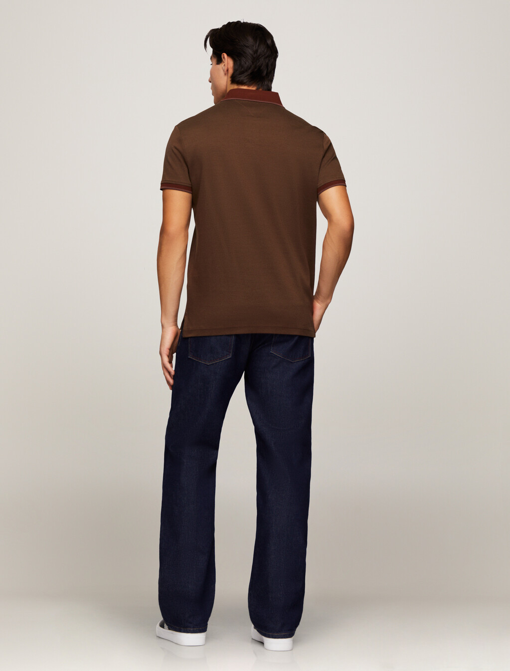 Interlock Polo, Rich Mocha / Army Green, hi-res