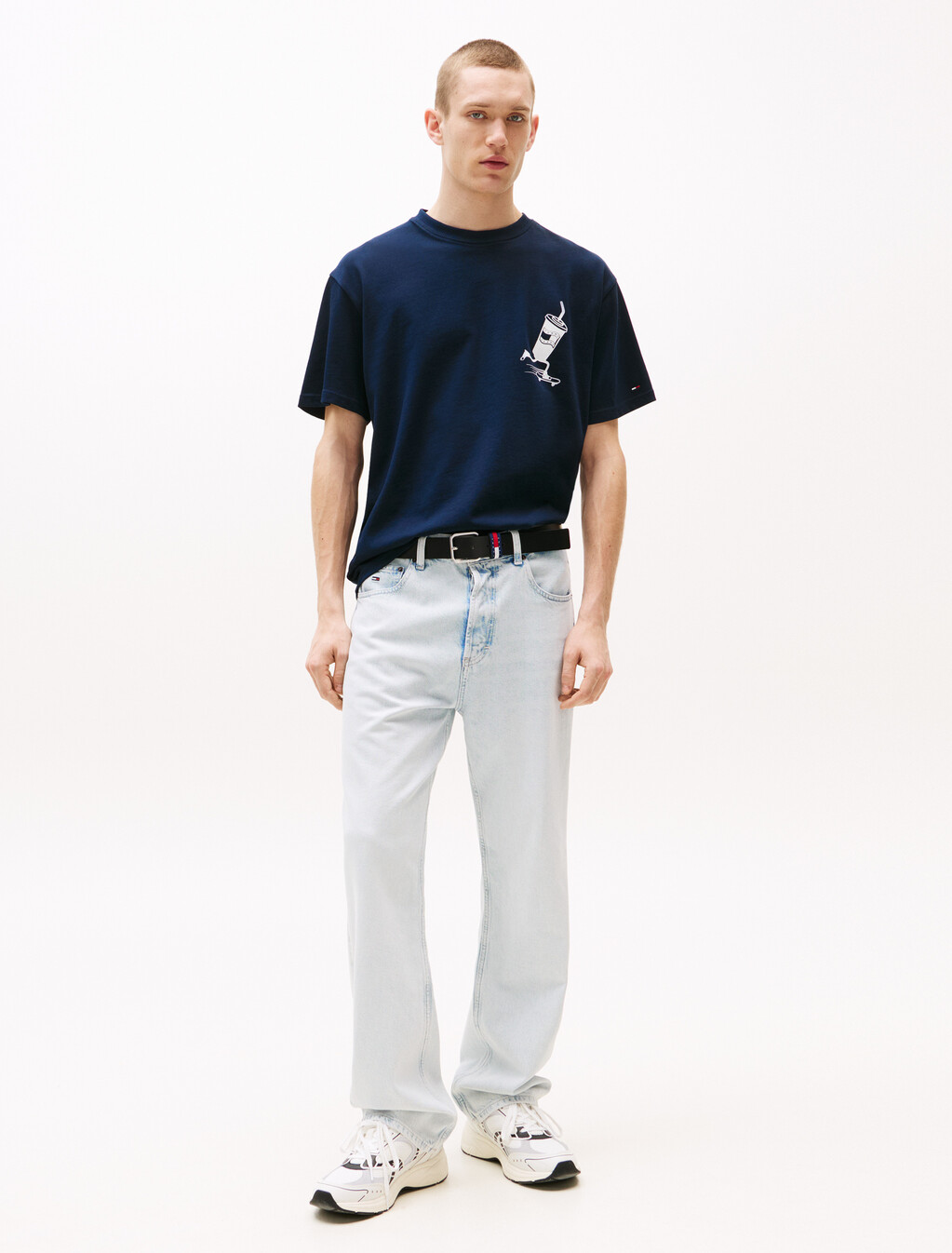 Relaxed Skater Back Graphic T-Shirt, Dark Night Navy, hi-res