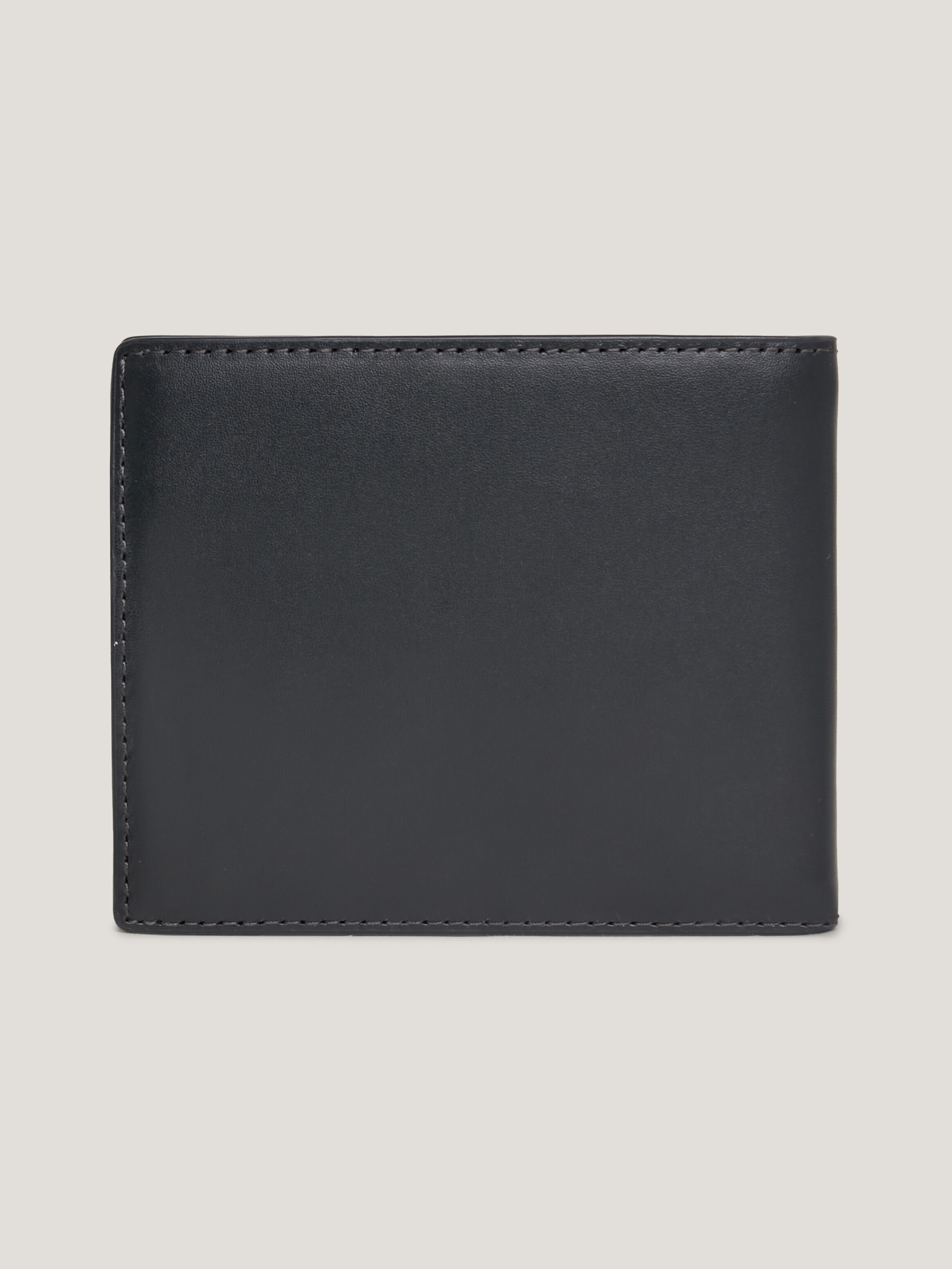 Leather Coin And Credit Card Wallet black Tommy Hilfiger Singapore