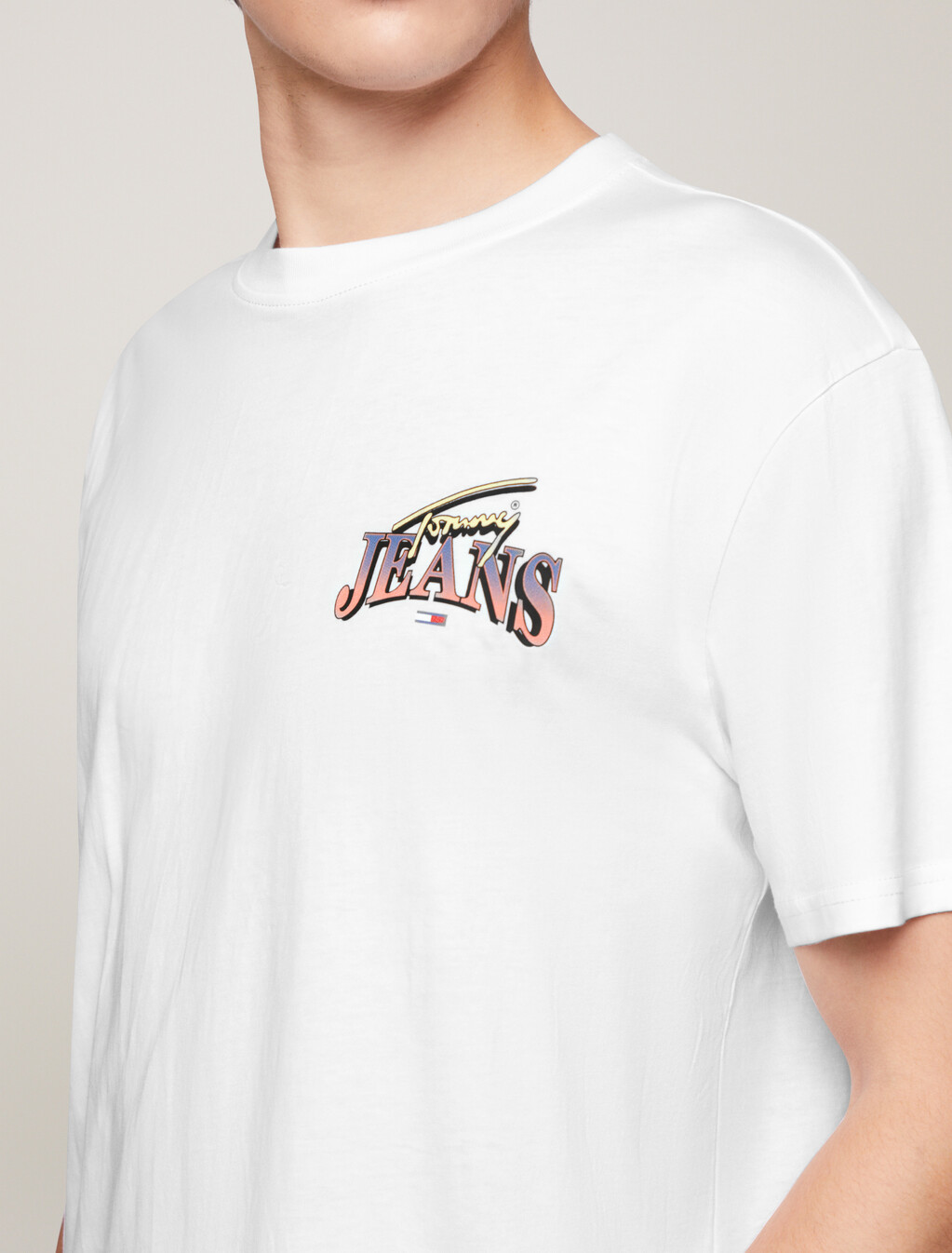 Retro Logo Regular T-Shirt, White, hi-res