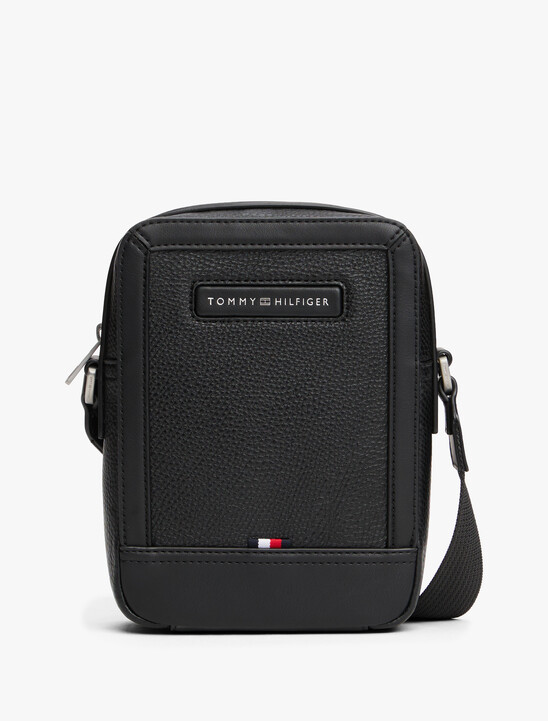Pebble Grain Logo Crossbody Reporter Bag