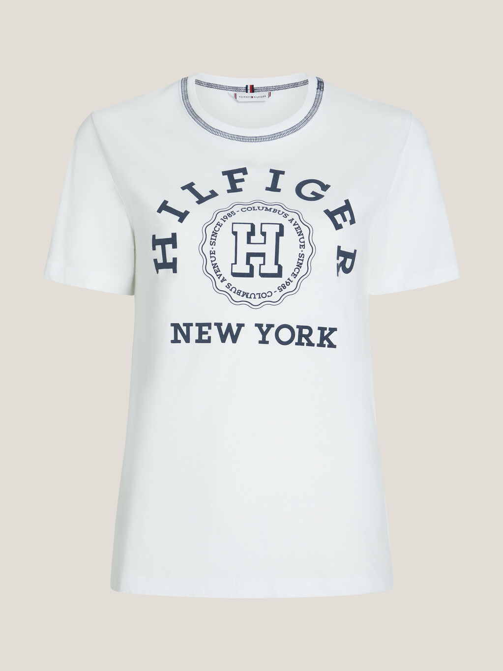 Varsity Hilfiger T-Shirt, Th Optic White, hi-res