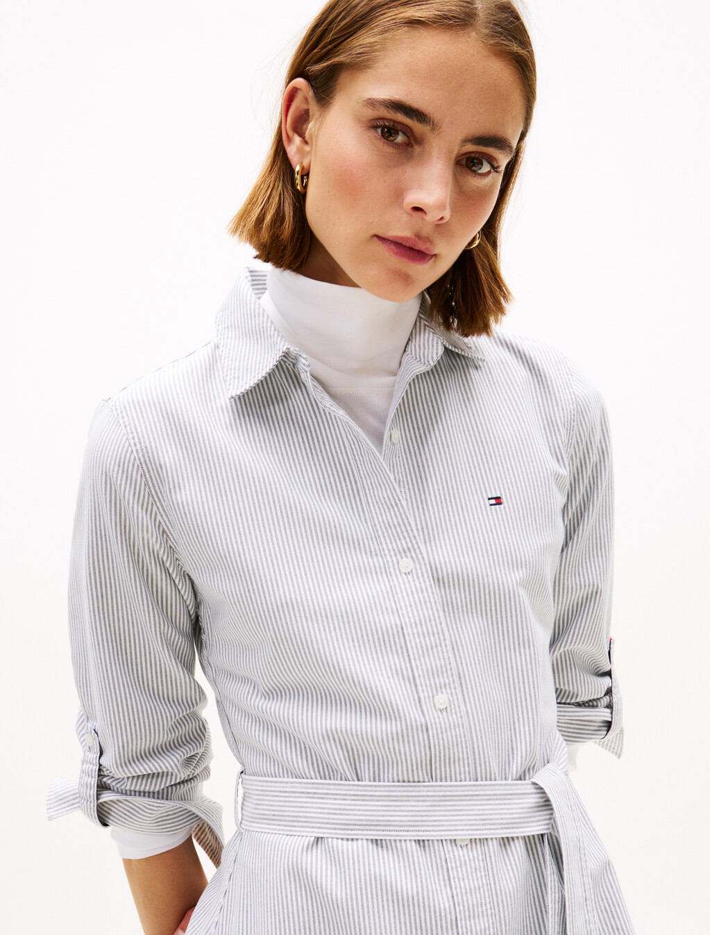 Asia Fit Oxford Dress, Classic Ithaca/ Dark Night Navy, hi-res