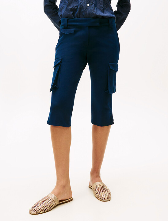 The Runway Collection Slim Cropped Cargo Trousers