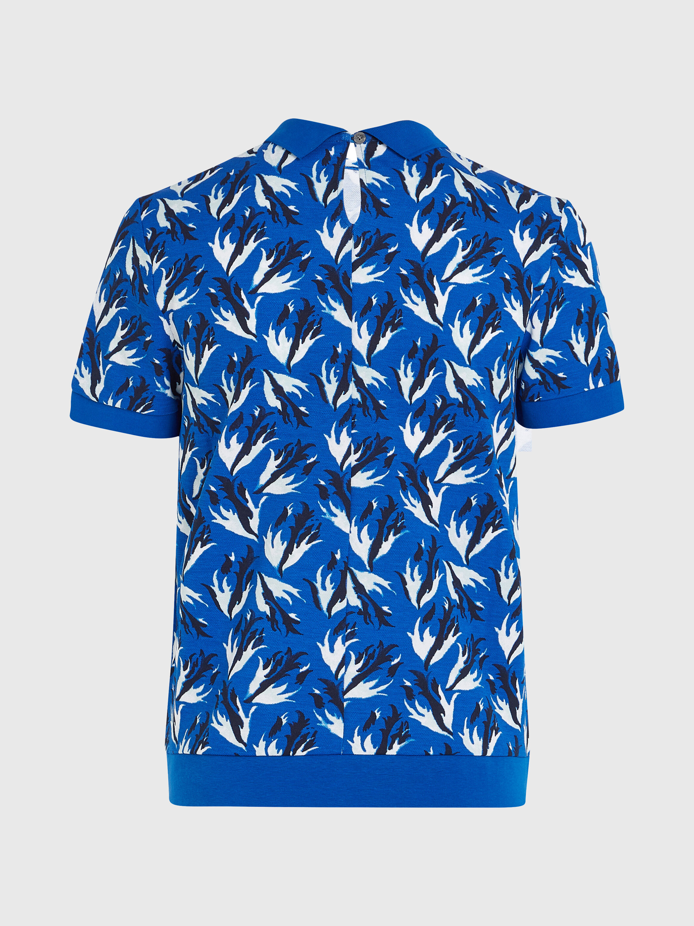 Floral outlet print polo