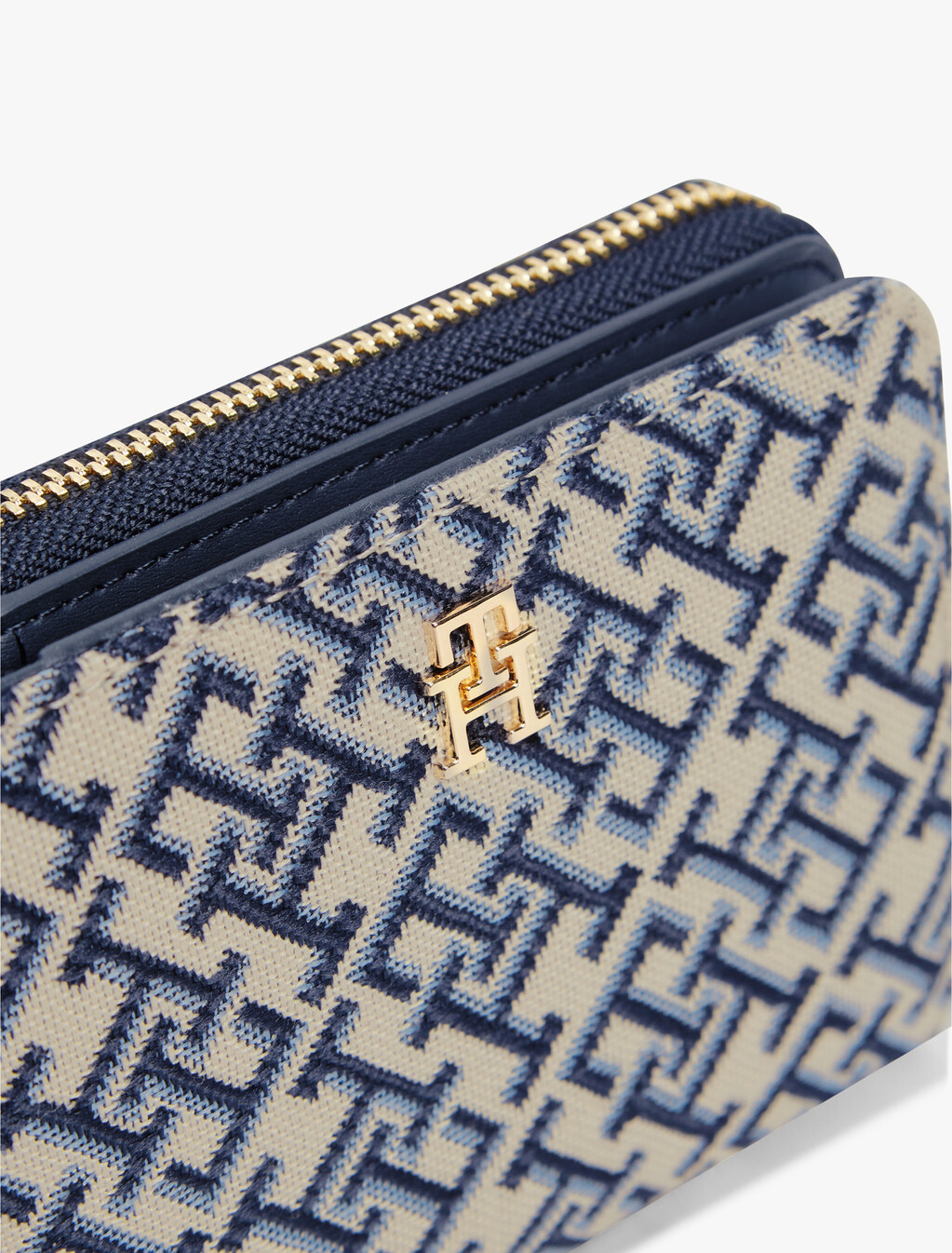 Hilfiger Icon TH Monogram Jacquard Wallet, Blue Mono, hi-res