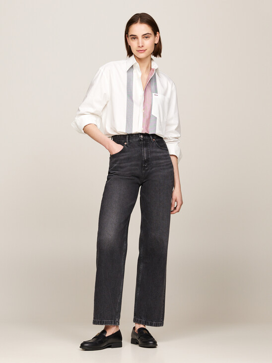 High Rise Relaxed Straight Jeans