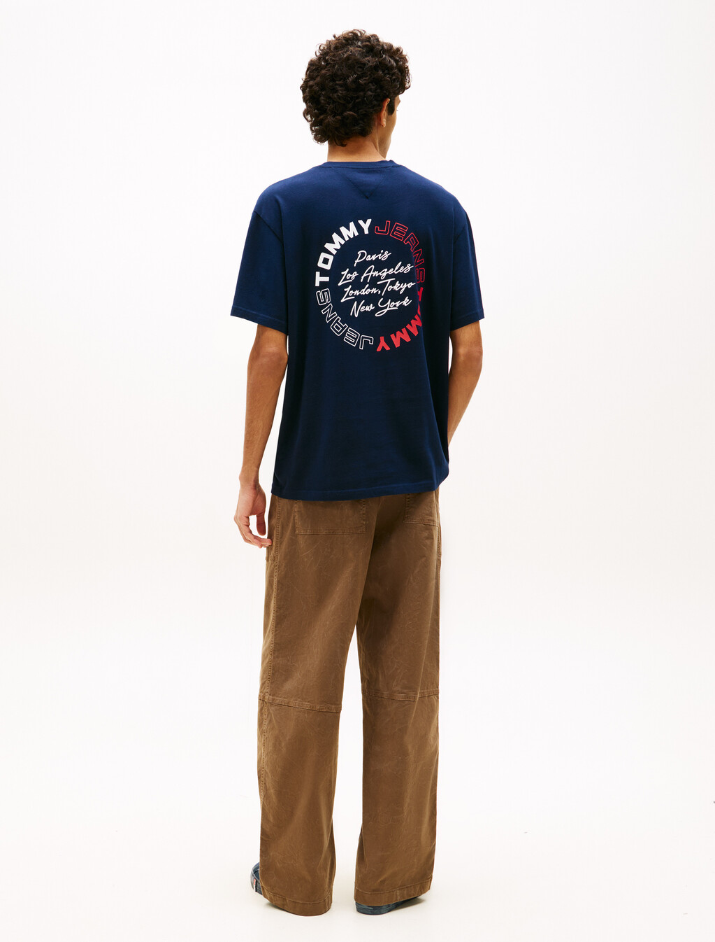 Circular Back Logo Relaxed T-Shirt, Dark Night Navy, hi-res