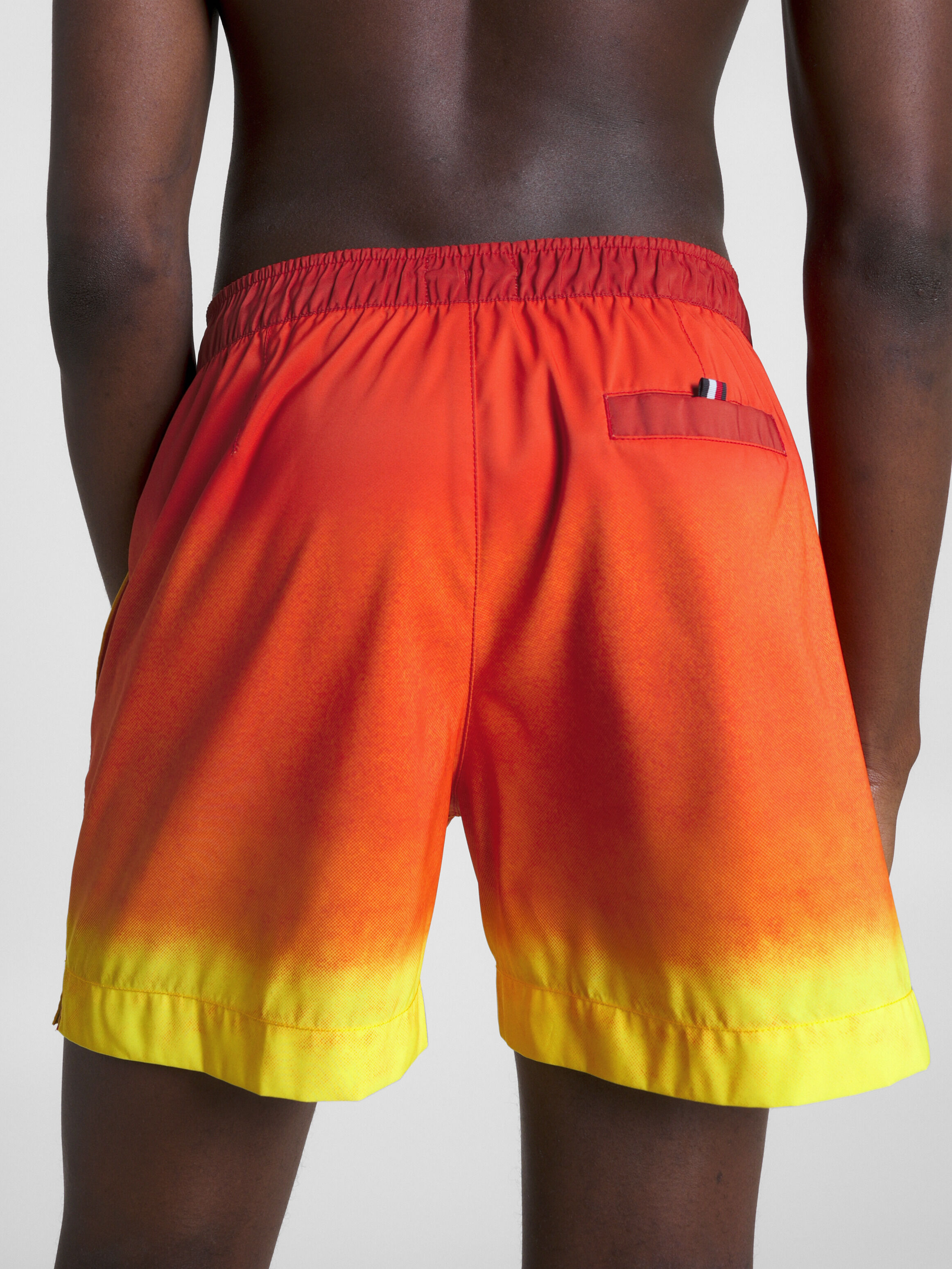 Red tommy hilfiger swim trunks on sale