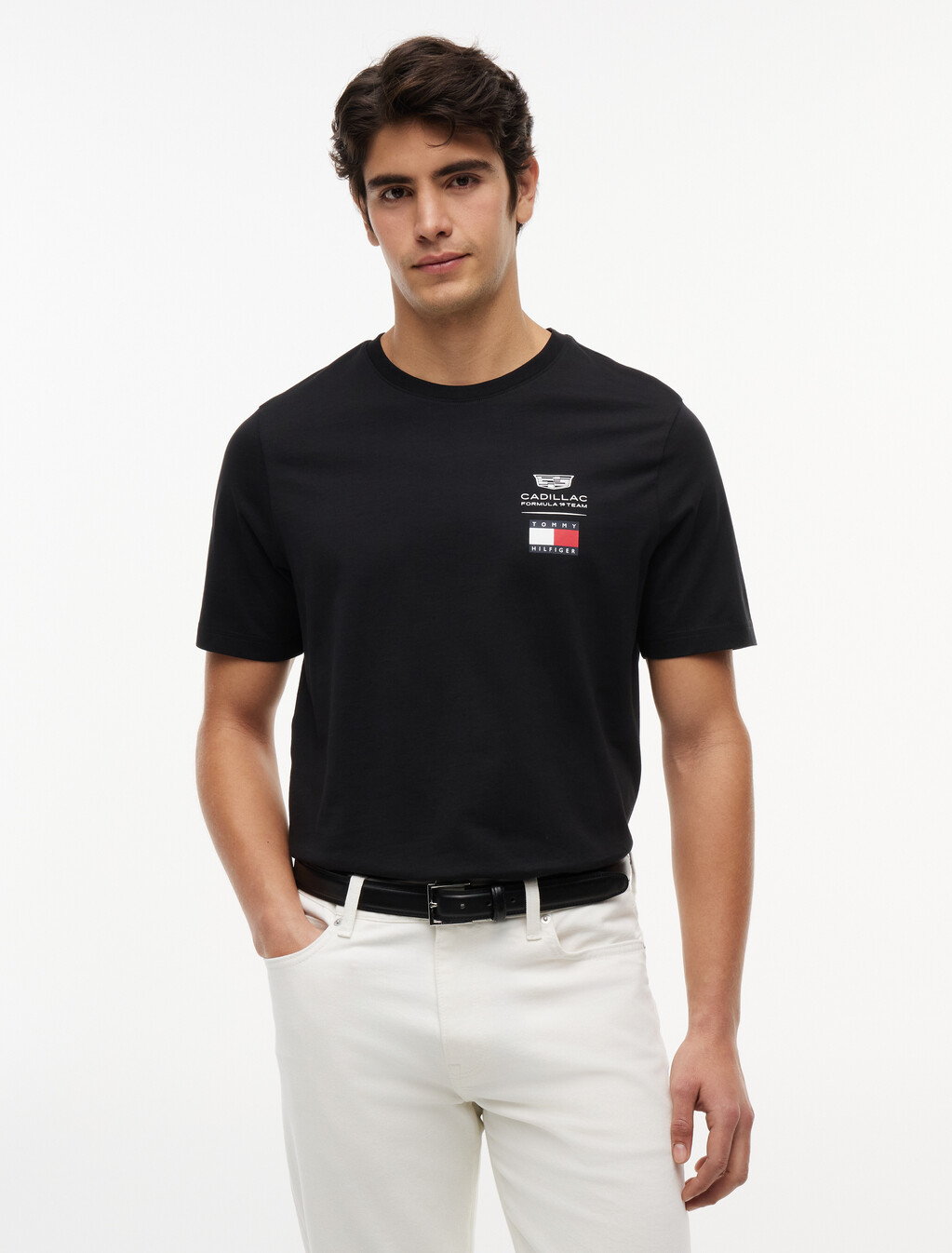TH x Cadillac Formula 1&reg; Team Logo T-Shirt, Black, hi-res