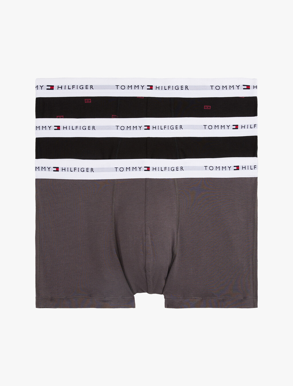 3-Pack Print Trunks, Black/Dk Ash/Pink Flag, hi-res