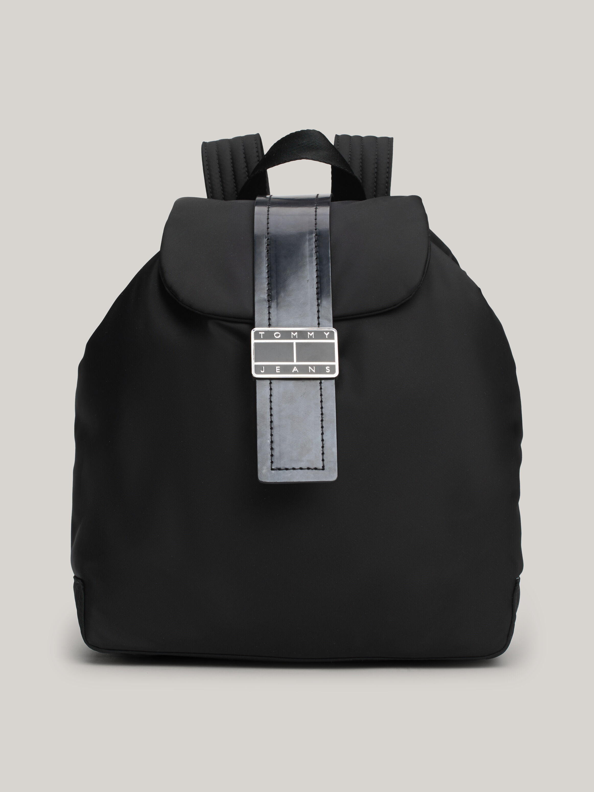 Tommy Hilfiger Stardust Logo Flap Backpack in Black