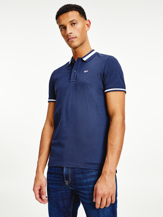Tipped Stretch Slim Fit Polo