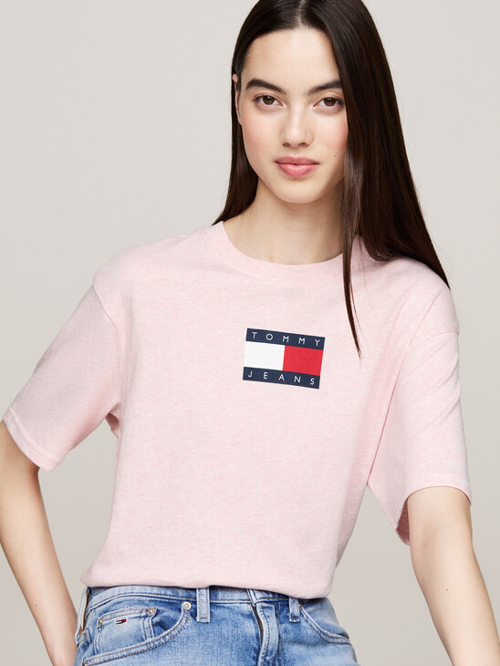 Mélange Crew Neck Relaxed T-Shirt