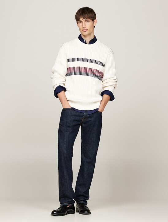 Chunky Rib-Knit Relaxed Jumper