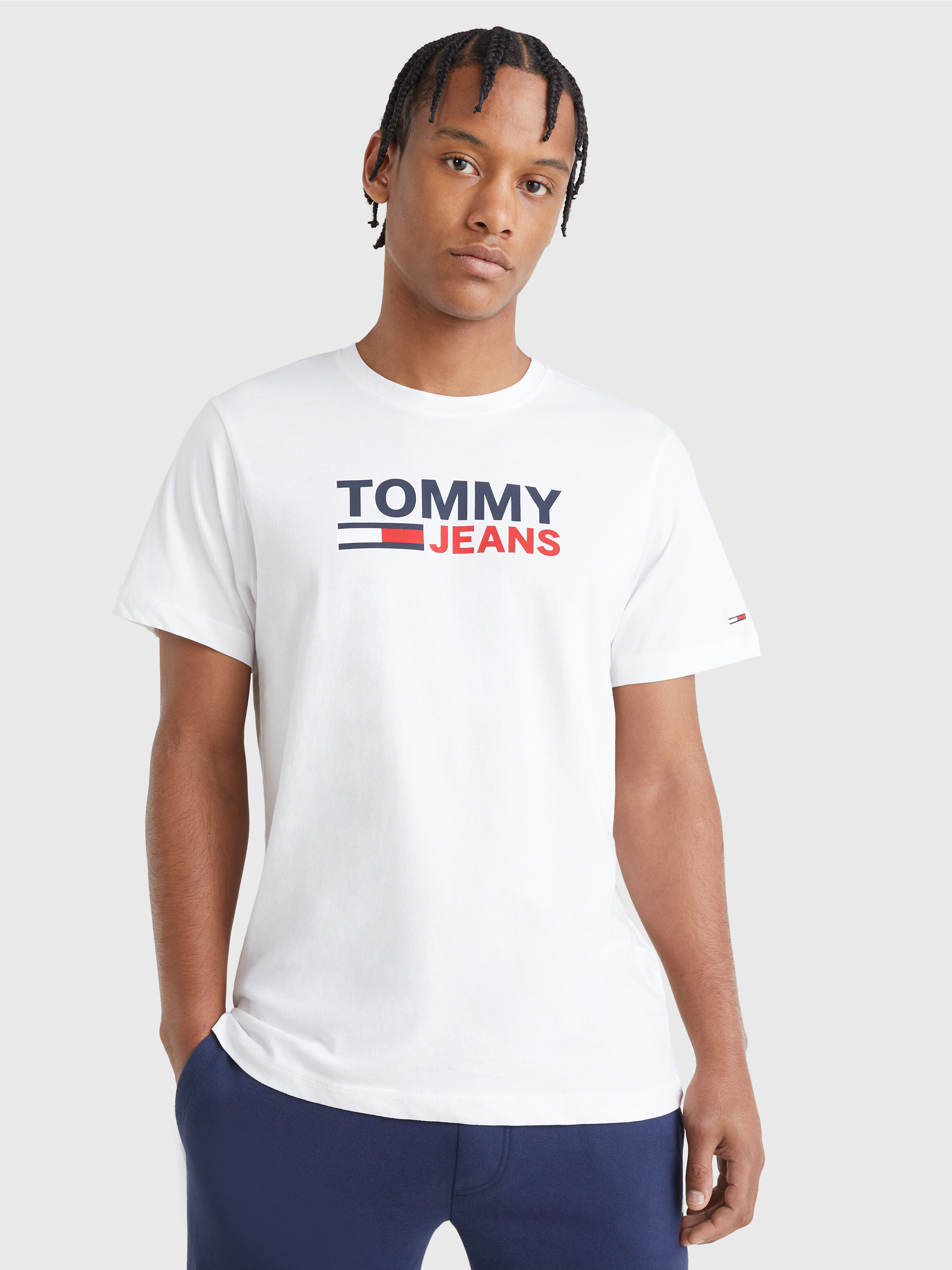 White tommy jeans t shop shirt