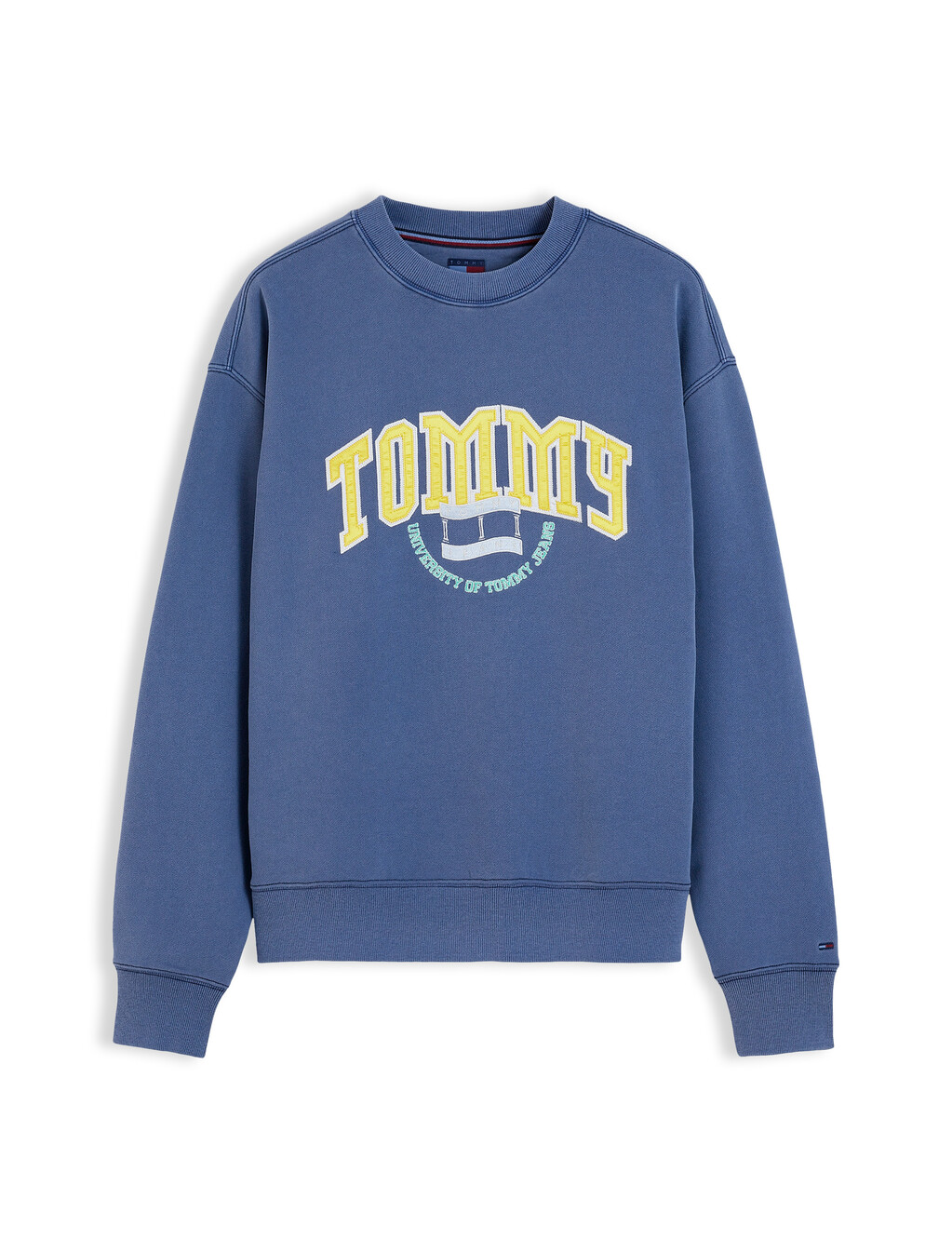 Varsity Logo Relaxed Terry Sweatshirt, Dark Blue, hi-res
