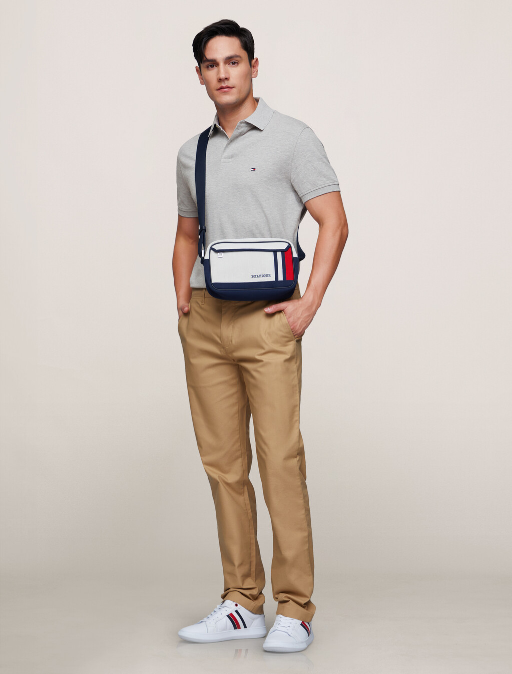 1985 Collection Regular Polo, Light Grey Heather, hi-res