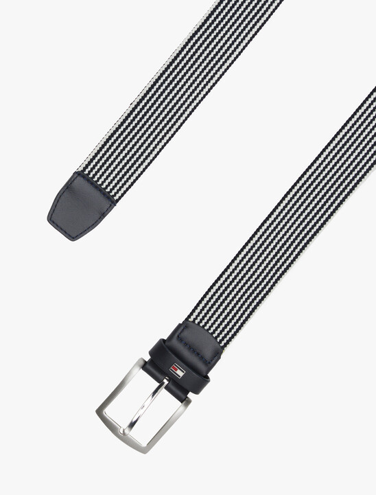 Square Buckle Textured Belt