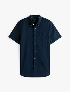 Linen Short Sleeve Shirt, Desert Sky, hi-res