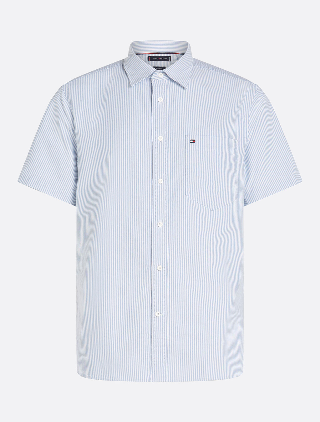 Heritage Oxford Stripe Shirt, Shirt Blue / Optic White, hi-res