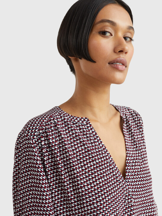 GEO FLAG BLOUSE