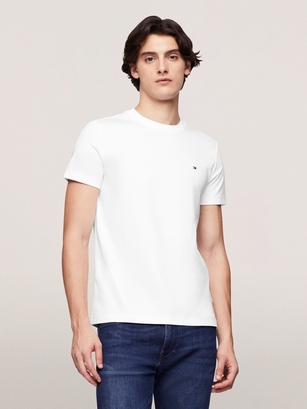 Flag Interlock T-Shirt, White, hi-res