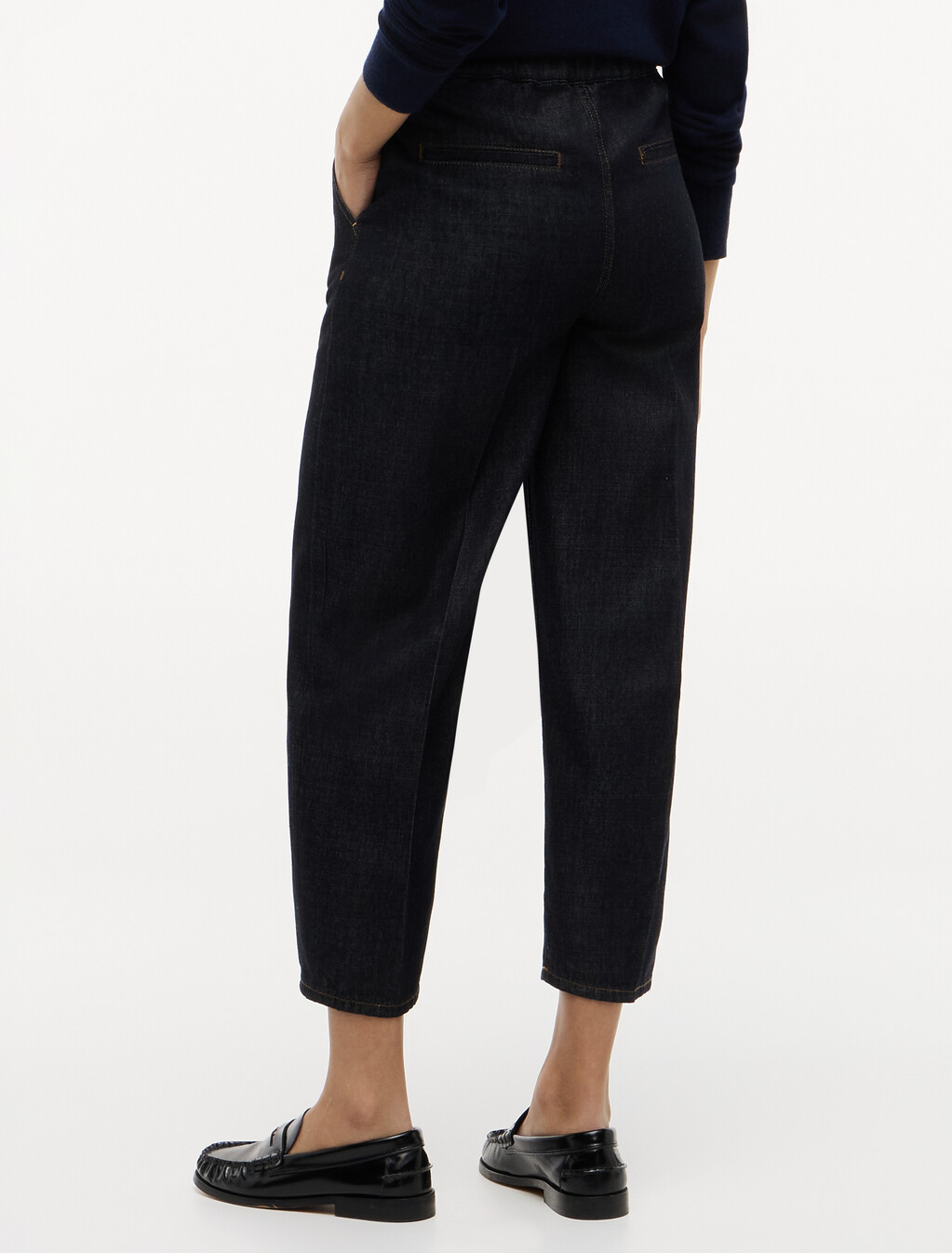 Asia Fit Cropped Barrel Jeans, Pure, hi-res