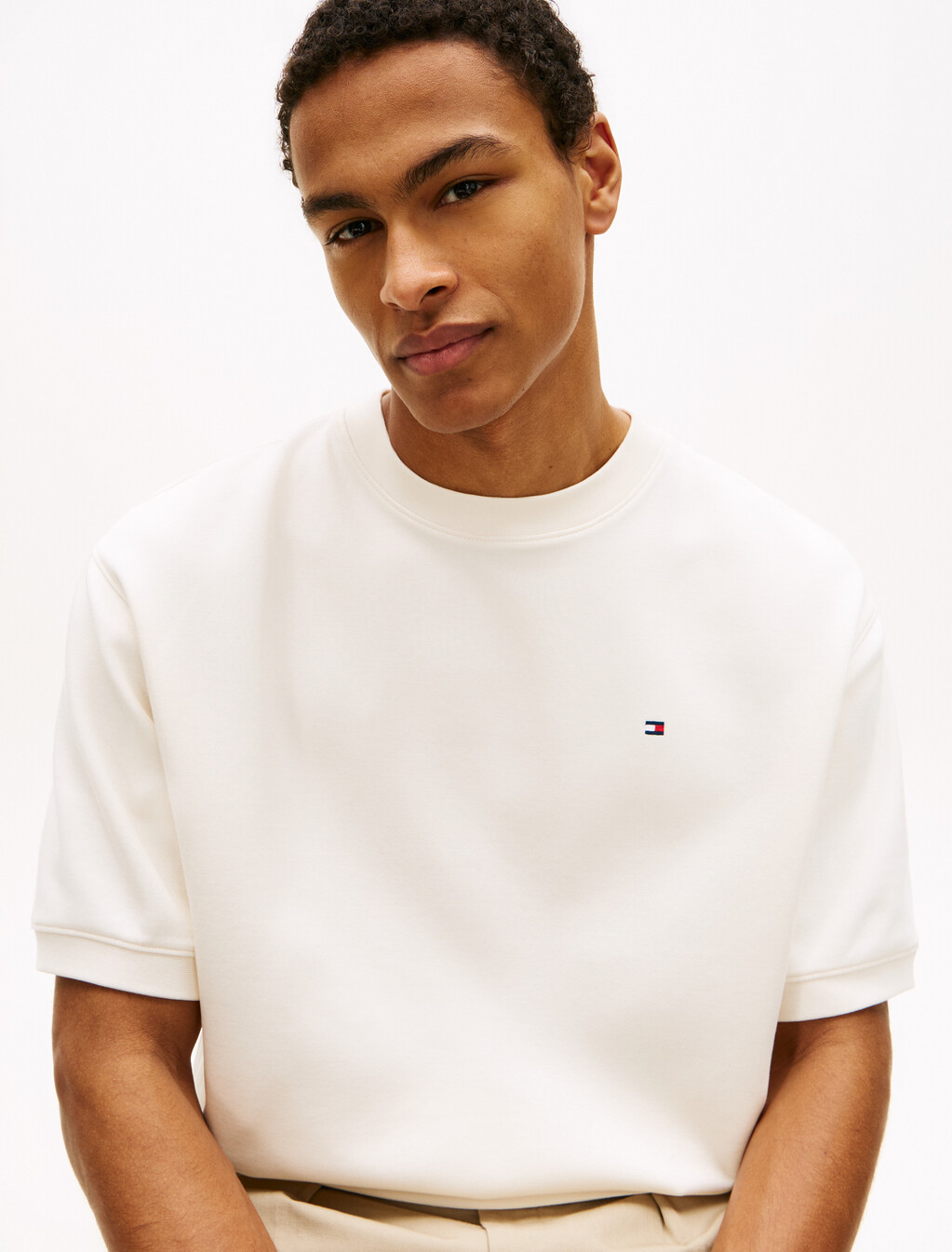 Double Knit Sweatshirt, Ivory Petal, hi-res