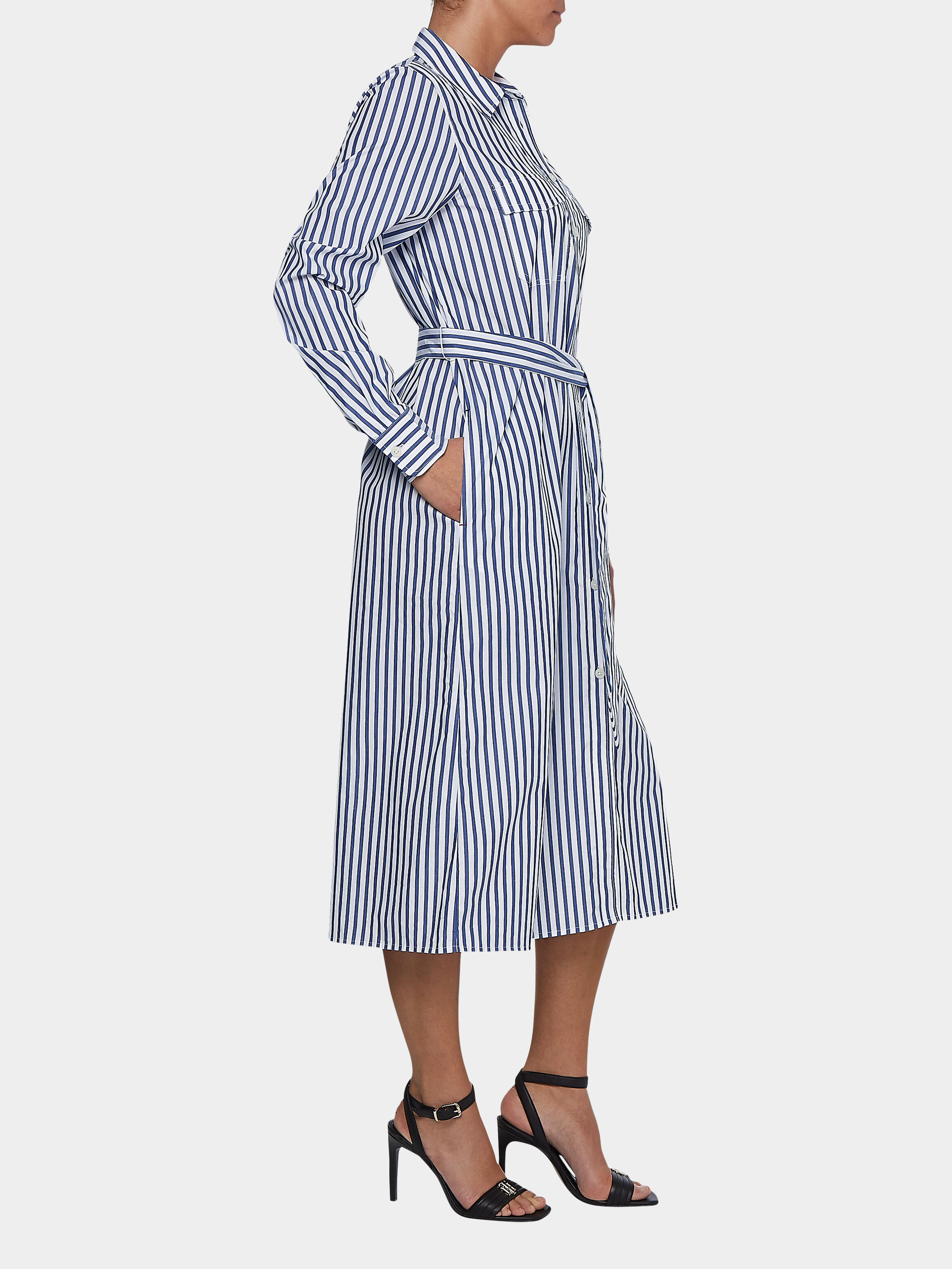 tommy hilfiger green striped dress