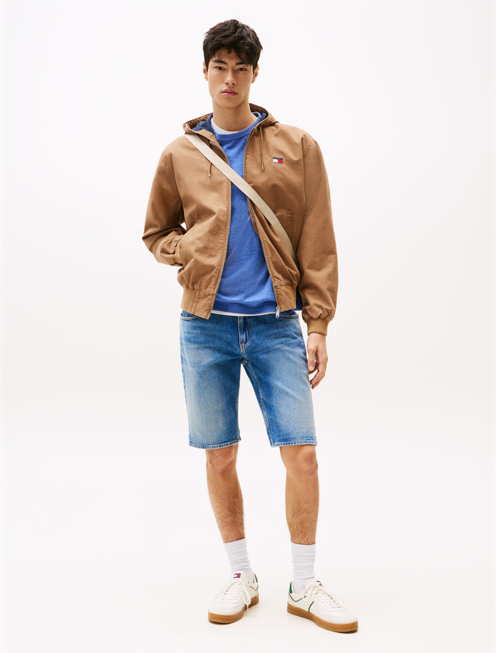 Ronnie Faded Slim Denim Shorts, Denim Medium, hi-res