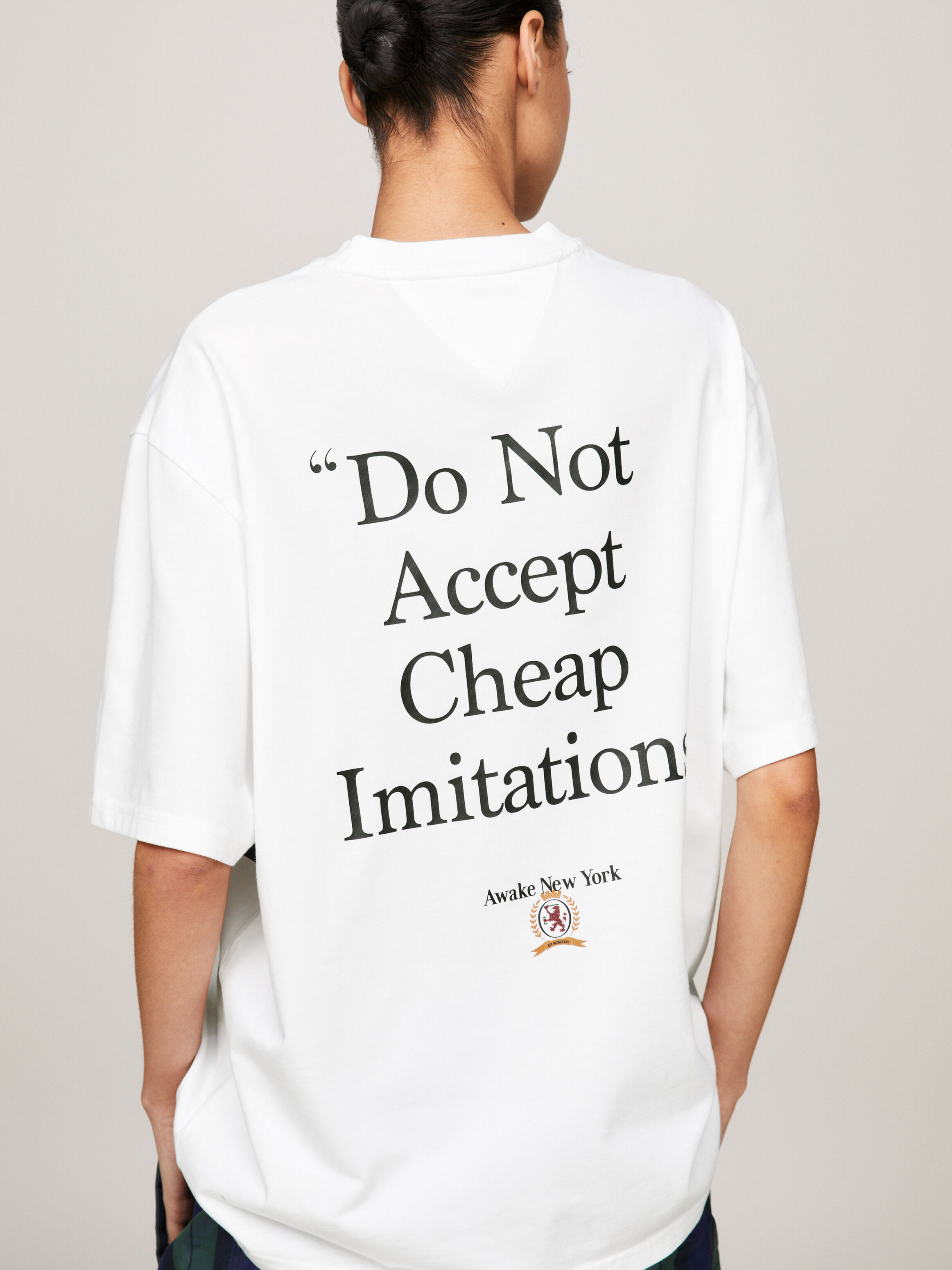 Tommy X Awake NY Back Slogan Relaxed T Shirt Tommy Hilfiger