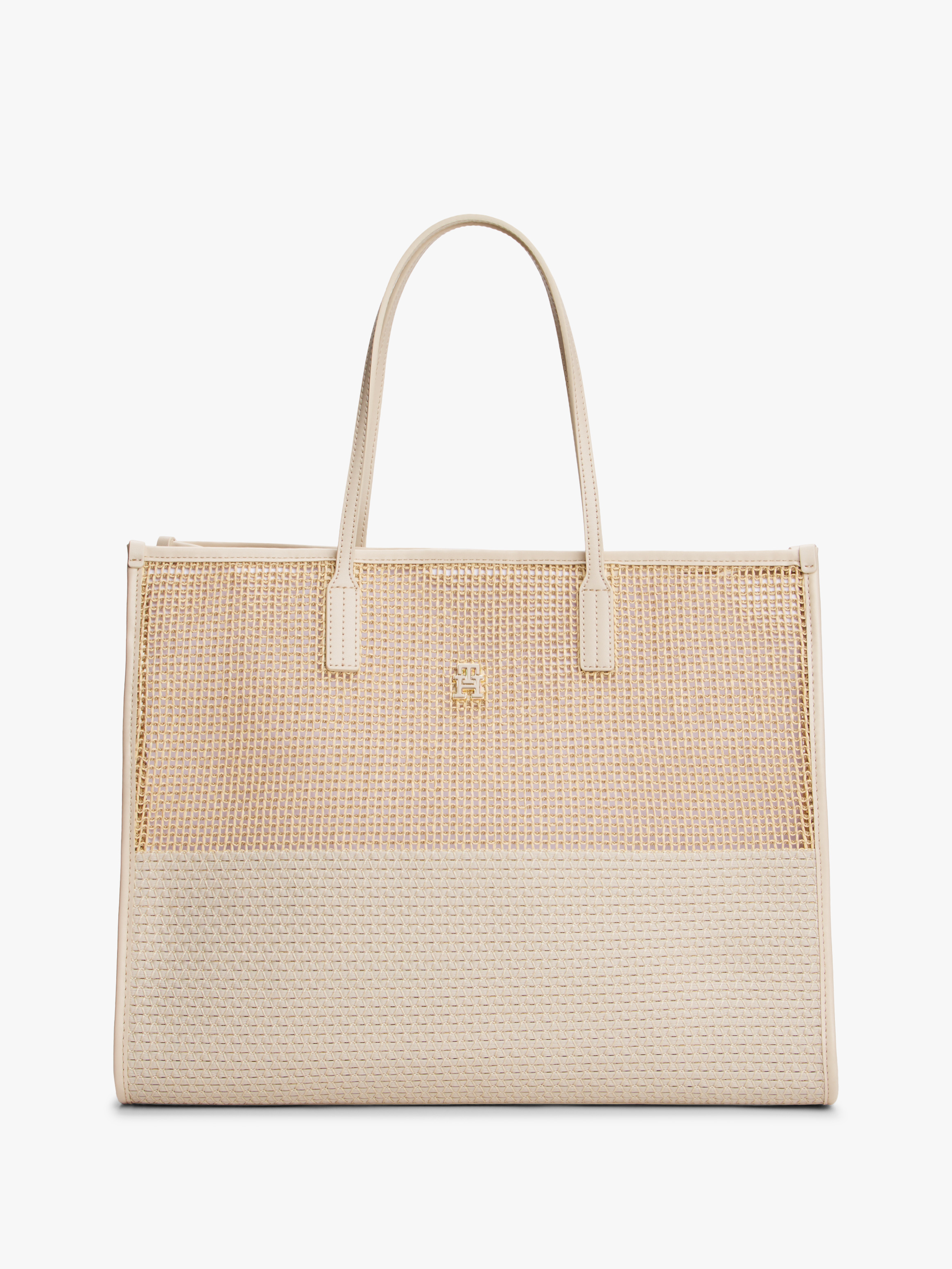 CTHY LEATHER JUTE TOTE BAG RePLAY（CTHY） LEATHER JUTE TOTE BAG